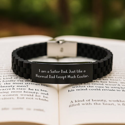 Funny Sailor Dad Gift, Glide lock Clasp Bracelet for Men Sailor, Unique Graduation Gifts from Dad - Image 2