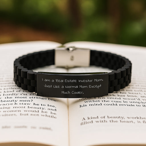 Real Estate Investor Mom Gifts, Glide lock Clasp Bracelet for Women, Graduation Unique Gifts from Family, Real Estate Investor Women's Cool Jewelry - Image 2