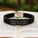 Funny Judge Gifts for Men, Women, Friend, Coworker, Family - Glide lock Clasp Bracelet with 'Because I Am The Judge. That's Why.' Quote - Image 2