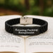 Funny Gifts from Friends for Receptionist Graduation Celebration Amazing F--king Receptionist Glide lock Clasp Bracelet - Image 2