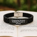 Funny Cosplaying Gifts from Family for Cosplaying Men and Women, Glide lock Clasp Bracelet, Graduation Unique Gifts - Cosplaying Because Stabbing People Is Wrong. - Image 2