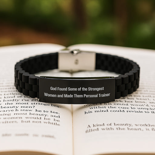 Unique Gifts from Friends or Family to Personal Trainer Men or Women on Graduation Day with Funny Quote 'God Found Some Of The Strongest Women And Made Them Personal Trainer' - Image 2