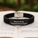 Surveyor Gifts for Smart Sexy Talented Friends - Glide lock Clasp Bracelet, Funny Quote, Black Stainless Steel, Christmas Unique Gifts from Friends to Surveyors - Image 2