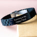 Funny Running Gifts for Him from Men - Glide lock Clasp Bracelet for Running Enthusiasts - 'Running Is My Happy Place' - Image 3