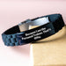 Personal Trainer Gifts for Men, Funny Quote Glide lock Clasp Bracelet Black Stainless Steel, Gifts from Friends, Graduation Unique Gifts - Image 3