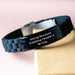 Funny Hiking Gifts for Him - Glide lock Clasp Bracelet, Hiking Because Stabbing People Is Wrong. - Gifts from Friends to Hiking Enthusiasts, Hiking Adventure Graduation Unique Gifts - Image 3