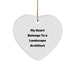 Funny Landscape Architect Gifts from Friends - Heart Ornament for Christmas Unique Gifts - Image 1