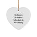 Funny Art Collecting Gifts from Friends for Men and Women, 'The Voices In My Head Are Telling Me To Go Art Collecting' Heart Ornament, Christmas Unique Gifts - Image 1