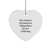 Funny Art Collecting Heart Ornament Gifts from Men to Women, Inspirational Quotes for Art Lovers, Christmas Unique Gifts for Family and Friends - Image 1