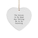 Funny Painting Gifts for Painting Enthusiasts, Heart Ornament Gifts from Friends for Christmas Unique Gifts - The Voices In My Head Are Telling Me To Go Painting - Image 1