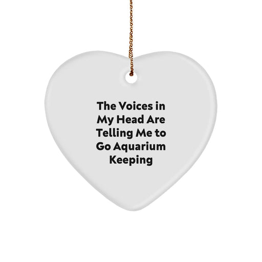 Funny Aquarium Keeping Heart Ornament Gifts from Friends and Family for Christmas Unique Ornaments - Image 1