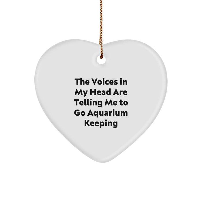 Funny Aquarium Keeping Heart Ornament Gifts from Friends and Family for Christmas Unique Ornaments - Image 1