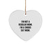 Funny Smoke Cat Heart Ornament Gifts from Mom, Unique Christmas Memorable Presents for Smoke Cat Lovers, I'm Not A Regular Mom. I'm A Smoke Cat Mom. - Image 1