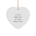 Funny Silver Tabby Cat Mom Gifts from Men for Women Friends, Heart Ornament for Christmas Unique - Image 1