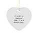 Funny Beagle Dog Mom Gifts for Christmas Unique Heart Ornament, Gifts from the Beagle Mom for Beagle Dog Lover, I'm Not A Regular Mom. I'm A Beagle Mom. - Image 1