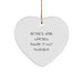 Game Warden Heart Ornament Gifts from Friends - 'Retired Game Warden. Figure It Out Yourself.' Christmas Ornament - Image 1