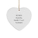 Funny Musician Gifts from Friends for Christmas Unique Heart Ornament - Image 1