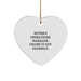 Funny Operations Manager Christmas Unique Gifts from Friends - Heart Ornament for Operations Manager - Retired Operations Manager Figure It Out Yourself - Image 1