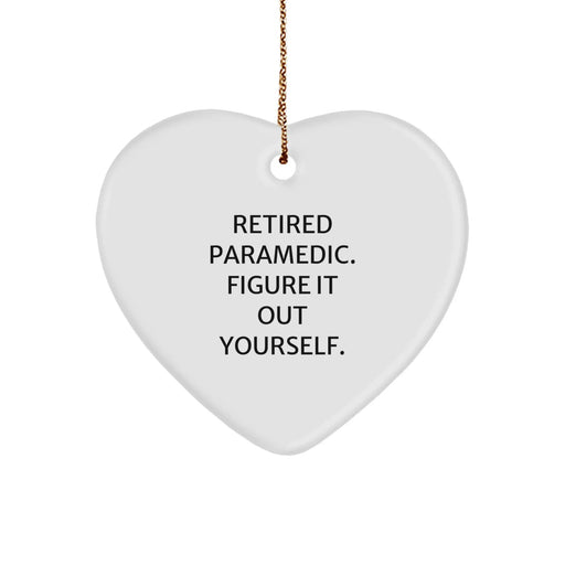 Funny Rescue Worker Gifts from Friends, Rescue Worker Heart Ornament with White Heart Shaped, Inspirational Heart Decor for Christmas Unique Gifts for Rescue Worker Men - Image 1