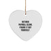 Unique Payroll Clerk Gifts, Funny Heart Ornament for Men, Women, Friends, Coworkers, Family from a Retired Payroll Clerk, Figure It Out Yourself. - Image 1
