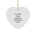 Crime Scene Technician Heart Ornament Gift from Friends, Funny Quote, Christmas Unique Ornaments - Image 1