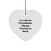 Nurse Practitioner Heart Ornament Gifts from Friends - Funny Quote, Perfect for Christmas - Image 1