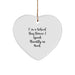 Funny School Bus Driver Gifts - Heart Ornament for Men, Women, Friends, and Coworkers - I'm A School Bus Driver. I Speak Fluently In genius. - Christmas Unique Gifts from Family - Image 1