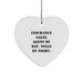 Funny Insurance Sales Agent Gifts for Men, Funny Heart Ornament, Gifts from Friends, Gifts for Insurance Sales Agent By Day. Ninja By Night. - Image 1