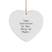 Funny Yoga Instructor Gifts from Men to Women, Heart Ornament, Christmas Unique Gifts for Yoga Instructors By Day Ninja By Night - Image 1