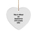 This Is What An Awesome CFO Looks Like Funny Heart Ornament Gifts for CFO from Friends - Image 1