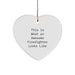 Funny Firefighter Heart Ornament, Gifts from Men to Firefighter Friends, Awesome Firefighter Looks Like, Christmas Unique Gifts - Image 1