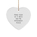 Funny Attendant Gifts from Friends, Keep Calm Or I Will Use My Attendant Voice Heart Ornament for Christmas - Image 1