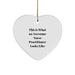 Funny Nurse Practitioner Gifts from Men - Heart Ornament for Christmas Unique Presents - Image 1