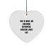Funny Orthopedic Surgeon Gifts - Heart Ornament for Christmas Unique Gifts from Family, Funny Quote 'This Is What An Awesome Orthopedic Surgeon Looks Like' - Image 1
