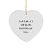Funny Band Director Gifts from Men to Friends - Heart Ornament Keep Calm Or I Will Use My Band Director Voice Christmas Unique Gifts - Image 1
