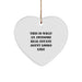Funny Real Estate Agent Gifts from Friends for Christmas Unique Heart Ornament with 'This Is What An Awesome Real Estate Agent Looks Like' Quote - Image 1