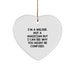 Funny Welder Gifts from Men, Heart Ornament for Welder, Christmas Unique Gifts, Gifts from Friends, I'm A Welder. Not A Magician But I Can See Why You Might Be Confused. - Image 1