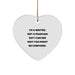 Funny Writer Gifts for Him - Christmas Unique Heart Ornaments from Friends for Men, Women, Family, Coworkers, Writers - I'm A Writer. Not A Magician But - Image 1