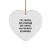 Funny Trucker Heart Ornament Gifts from Men to Trucker Friends during Christmas Season - Image 1