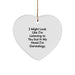 Genealogy Heart Ornament, Funny Quote Gifts from Men or Women for Genealogy Enthusiasts, Unique Christmas Unique Gift - Image 1