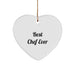Chef Heart Ornament Best Ever Gifts from Friends to Chef for Christmas - Image 1