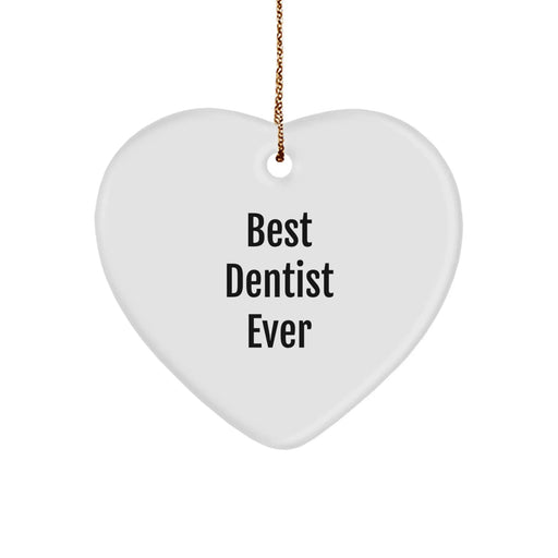 Dentist Funny Mugs Gifts from Men for Christmas Unique Heart Ornament - Image 1