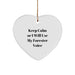 Forester's Heartfelt Gift, Funny Quote, Heart Ornament, Christmas, Gifts from Friends to Family - Image 1