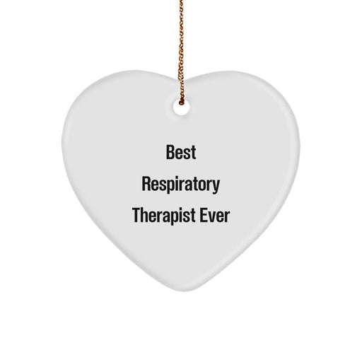 Funny Respiratory Therapist Gifts from Friends, Inspirational Heart Ornament for Christmas Unique Gifts, Best 'You're the Heart' Ever - Image 1