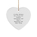 Funny Air Traffic Controller Gifts from Friends for Air Traffic Controller Christmas Unique Ornaments Heart Shaped MDF with High Gloss Finish - Image 1