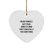 Funny Analyst Gifts from Men to Friends, Heart Ornament for Christmas Unique Presents - Image 1