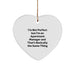 Funny Quote Heart Ornament Gifts from Friends for Men - Christmas Unique Gifts for Apartment Manager - Image 1