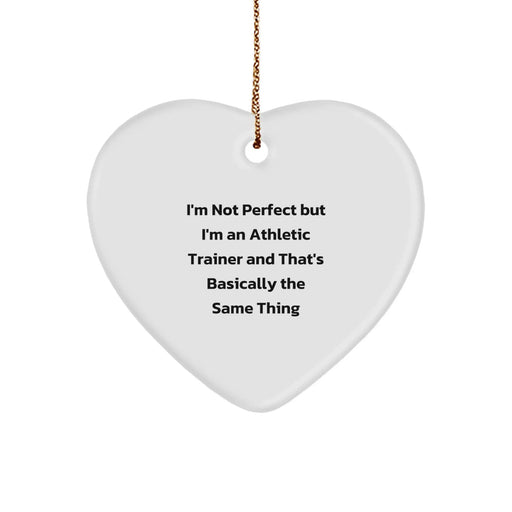 Funny Athletic Trainer Gifts from Friends Christmas Unique Gifts for Men Women Family Heart Ornament - Image 1