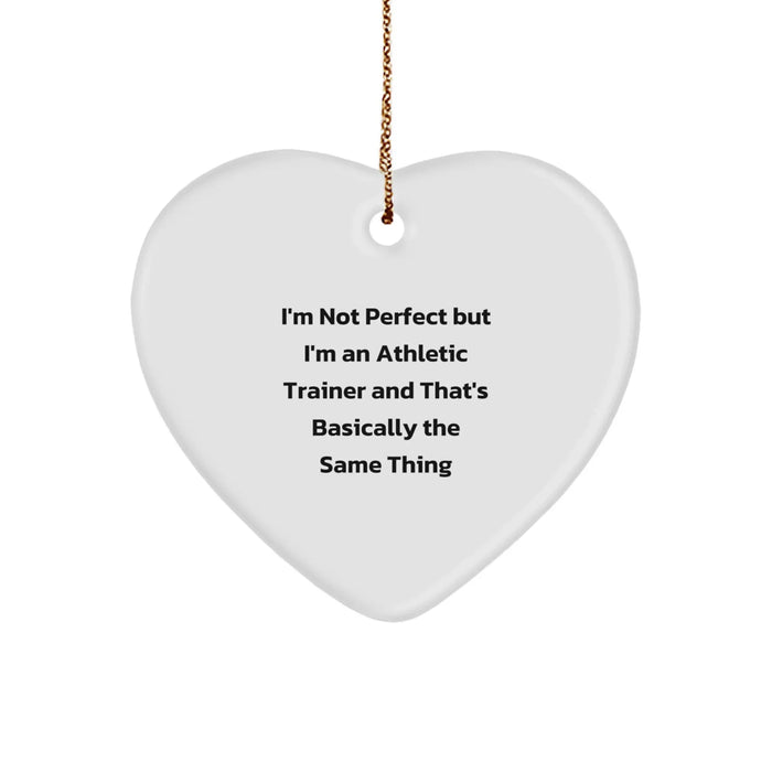 Funny Athletic Trainer Gifts from Friends Christmas Unique Gifts for Men Women Family Heart Ornament - Image 1