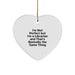 Funny Librarian Gifts for Friends and Family, Heart Ornament with Humorous Quote, Gifts from Friends to Librarian - Image 1